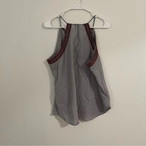 Ann Taylor LOFT Women's Embroidered Tassel Halter Top - Picture 5 of 5